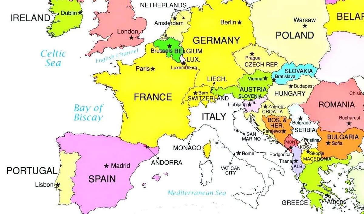ਯੂਰਪ ਦੀ ਨਕਸ਼ਾ ਦਿਖਾ ਲਕਸਮਬਰਗ