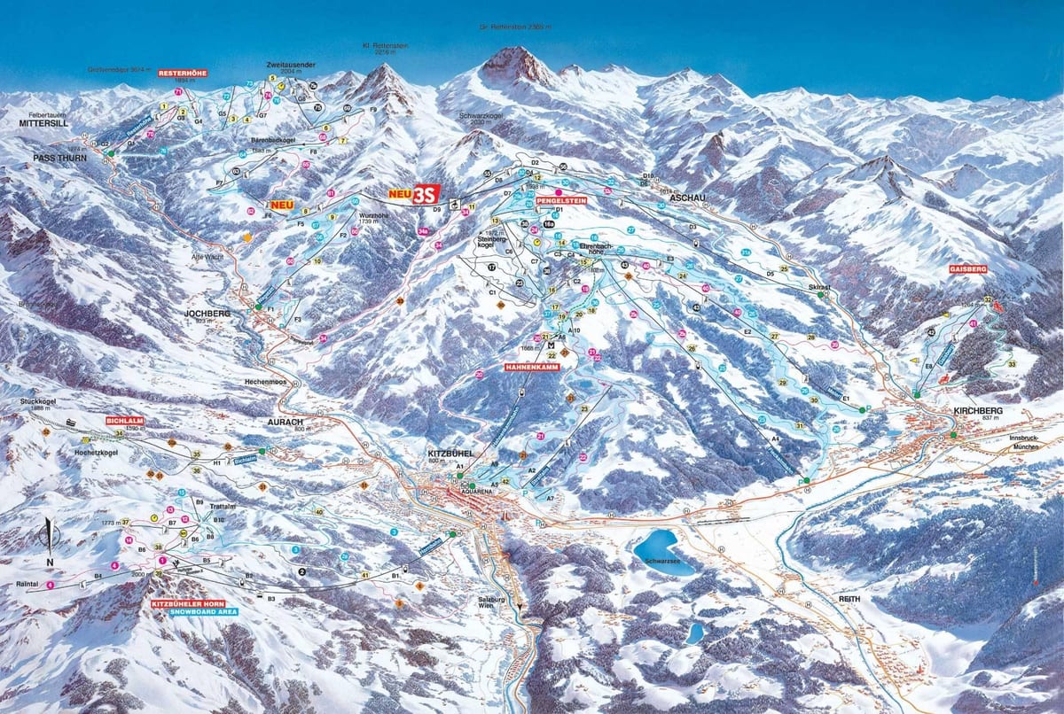 ਨਕਸ਼ਾ kirchberg ਲਕਸਮਬਰਗ
